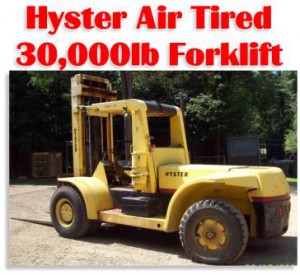 30,000lbs. Hyster H300-A Air-Tired Forklift 1