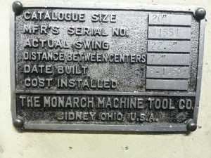 Monarch Metal Lathe 3