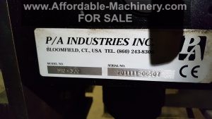 6000lb Servo Feeder PA Industries For Sale